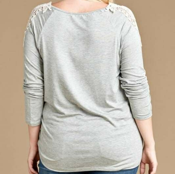 Grey Crochet Shoulder - Picture 2 of 2